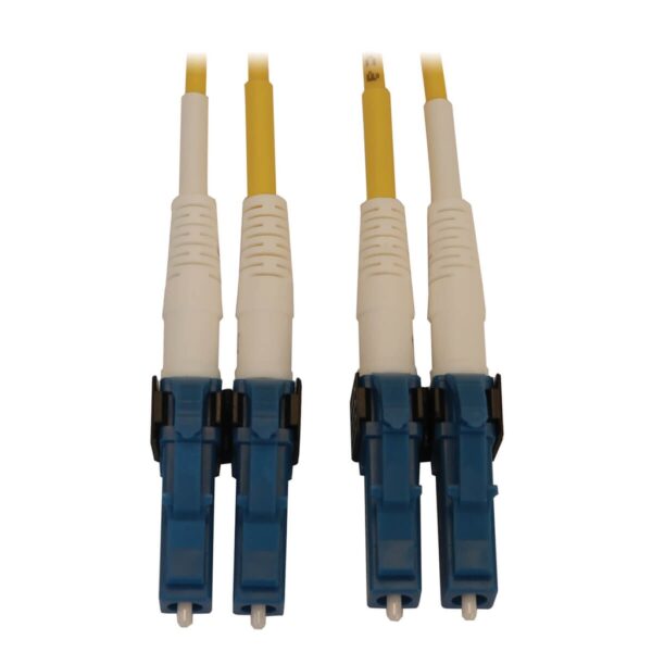 Tripp Lite series 400G Duplex Singlemode 9/125 OS2 Switchable Fiber Optic Cable (LC/UPC M/M), LSZH, Yellow, 5 m (16.8 ft.)