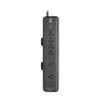 ce4e3177fde8d64b7af20770c741a738 Tripp Lite series Safe-IT 6-Outlet Surge Protector, 2 USB Charging Ports, 8 ft. Cord, 5-15P Plug, 2100 Joules, Antimicrobial Protection, Black