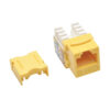 ce64a76b0b50be13681a482ec77caf43 Tripp Lite series Cat6/Cat5e 110 Style Punch Down Keystone Jack - Yellow, TAA