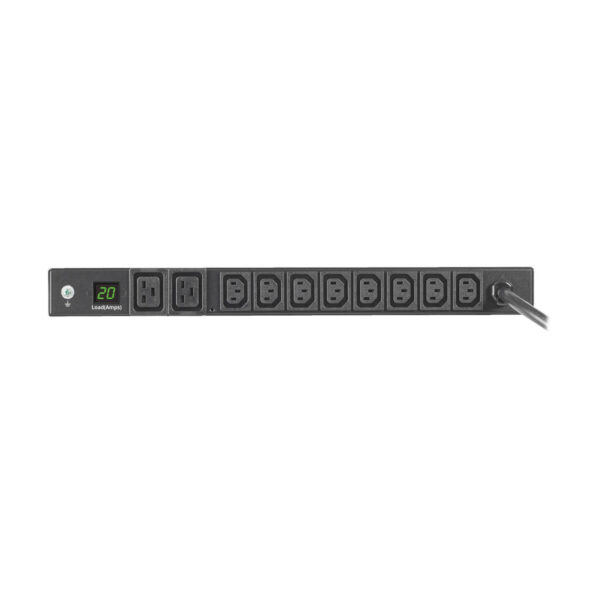 Tripp Lite series 3.7kW 208/230V Single-Phase Local Metered PDU - 8 C13 & 2 C19 Outlets, L6-20P Input, 6 ft. Cord, 1U, TAA