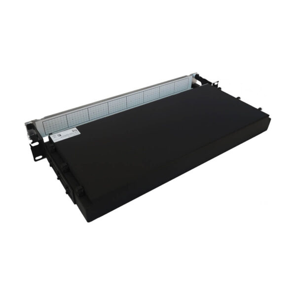 Tripp Lite series Preloaded Fiber Panel, 1U - 2x (24F MTP/MPO-APC to 12x LC Duplex F/M) 24F Trunk Cables, OS2 Singlemode, 20 m (65.6 ft.)