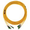 Tripp Lite series 40/100G Singlemode 9/125 OS2 Fiber Optic Cable (3x8F MTP/MPO-APC F/F), LSZH, Yellow, 15 m (49 ft.)