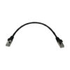 Tripp Lite series Cat6a 10G Snagless Shielded Slim STP Ethernet Cable (RJ45 M/M), PoE, Black, 1 ft. (0.3 m)