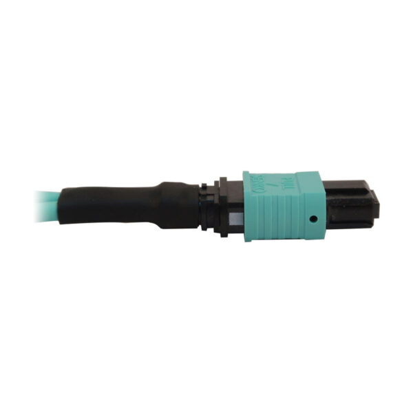Tripp Lite series Multimode 50/125 OM3 Loopback Fiber Optic Cable Tester (12F MTP/MPO Female), LSZH, Aqua