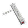 Tripp Lite series Protect It! 8-Outlet Home Computer Surge Protector, 8 ft. (2.43 m) Cord, 1080 Joules, Space-Saving Plug