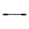 Tripp Lite series Cat6a 10G Snagless Molded UTP Ethernet Cable (RJ45 M/M), PoE, Black, 6 in. (15 cm)