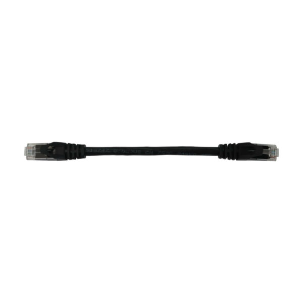 Tripp Lite series Cat6a 10G Snagless Molded UTP Ethernet Cable (RJ45 M/M), PoE, Black, 6 in. (15 cm)