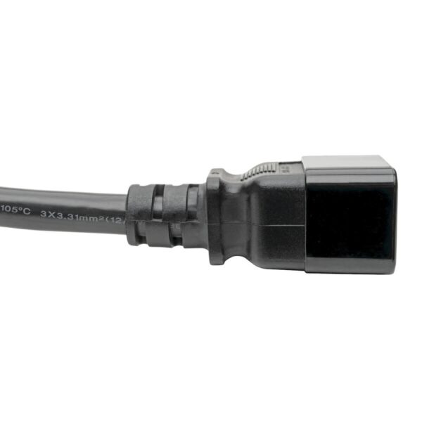 d02a983a9470a26f206becc8e4e89c33-1 Tripp Lite series Power Extension Cord, C19 to C20 - Heavy-Duty, 20A, 250V, 12 AWG, 2 ft. (0.61 m), Black
