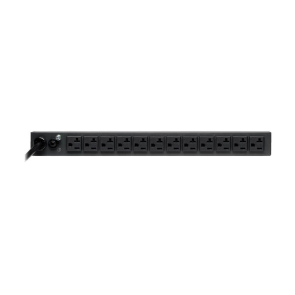 Tripp Lite series 2.4kW Single-Phase 120V Basic PDU, 13 NEMA 5-15/20R Outlets, NEMA L5-20P Input, 15 ft. (4.57 m) Cord, 1U Rack-Mount
