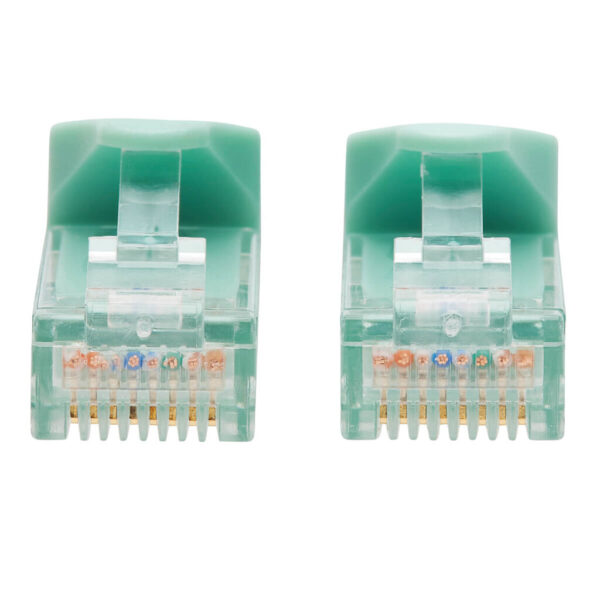 Tripp Lite series Cat6a 10G Snagless UTP Ethernet Cable (RJ45 M/M), Aqua, 7 ft. (2.13 m)