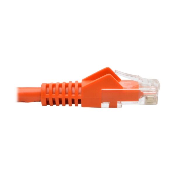 Tripp Lite series Cat6 Gigabit Snagless Molded (UTP) Ethernet Cable (RJ45 M/M), PoE, Orange, 1 ft. (0.31 m)