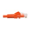 Tripp Lite series Cat6 Gigabit Snagless Molded (UTP) Ethernet Cable (RJ45 M/M), PoE, Orange, 2 ft. (0.61 m)