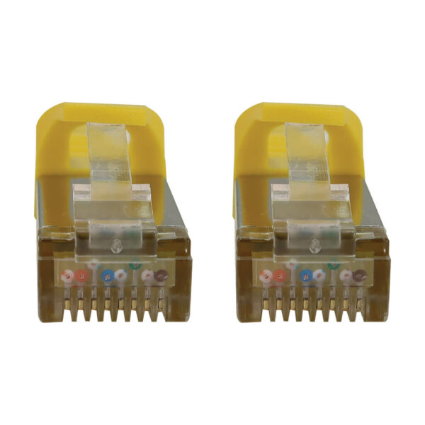 d0c3f2986794ba3bdbb8a2f5e2157840 Tripp Lite series Cat6a 10G Snagless Shielded Slim STP Ethernet Cable (RJ45 M/M), PoE, Yellow, 3 ft. (0.9 m)