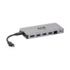 Tripp Lite series USB-C Dock - 4K HDMI, USB 3.x (5Gbps), USB-A/C Hub Ports, GbE, Memory Card, 100W PD Charging, Detachable Cord