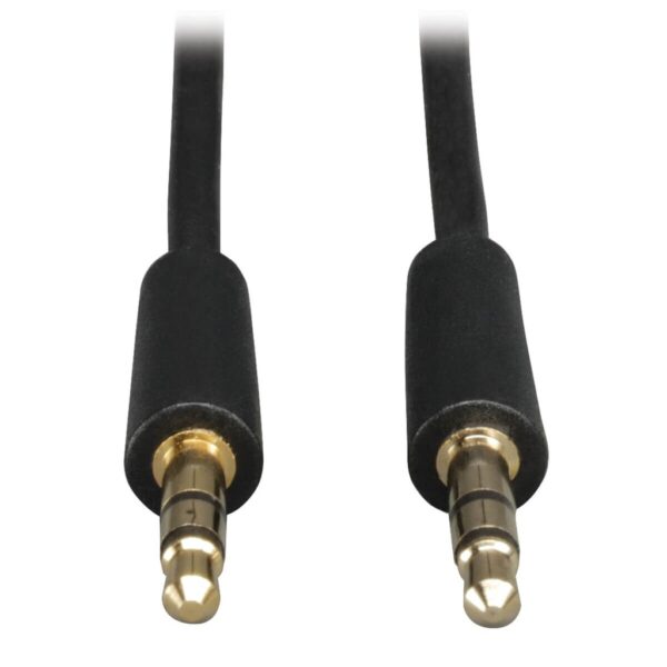Tripp Lite series 3.5mm Mini Stereo Audio Cable for Microphones, Speakers and Headphones (M/M), 1 ft. (0.31 m)