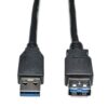 d118894060d072e815cba2daa3f5c12f Tripp Lite series USB 3.0 SuperSpeed Extension Cable - USB M/F, Black, 3 ft. (0.91 m)