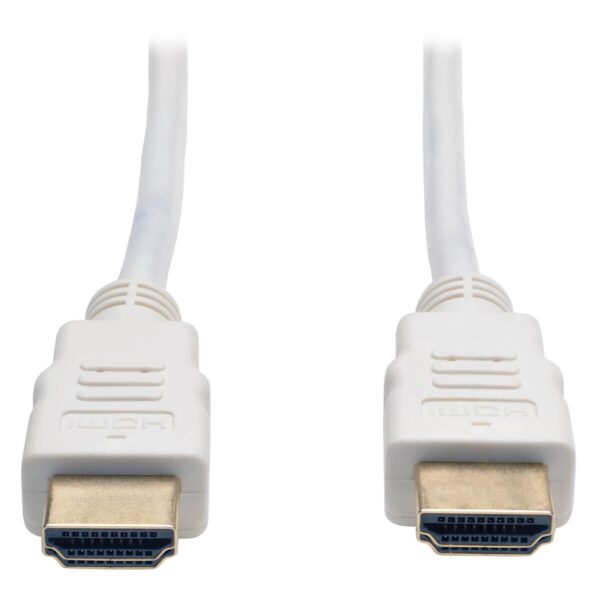 Tripp Lite series High-Speed HDMI Cable (M/M) - 4K, Gripping Connectors, White, 3 ft. (0.9 m)