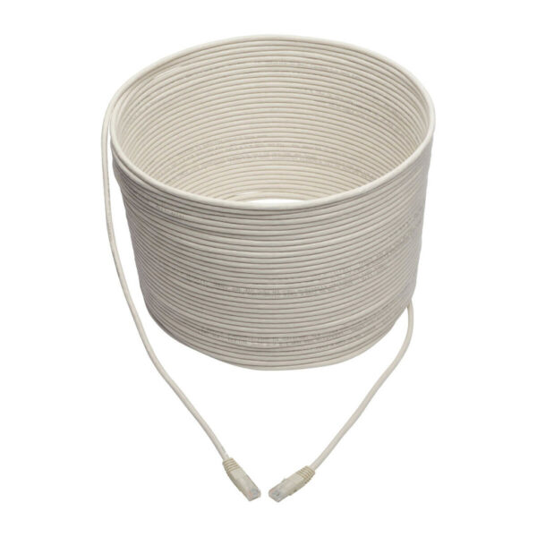 d135a62bc35d76412dc5c712e4875494 Tripp Lite series Cat6 Gigabit Molded (UTP) Ethernet Cable (RJ45 M/M), PoE, White. 100 ft. (30.5 m)