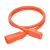 d155fa8b359e01b1eb27bce59eaa7f04 Tripp Lite series Heavy-Duty PDU Power Cord, C13 to C14 - 15A, 250V, 14 AWG, 3 ft. (0.91 m), Orange