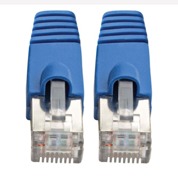 Tripp Lite series Cat6a 10G Snagless Shielded STP Ethernet Cable (RJ45 M/M), PoE, Blue, 30 ft. (9.14 m)
