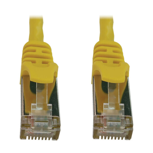 d17784f5e1d88f704aaf72d3c52ca5e2-1 Tripp Lite series Cat6a 10G Snagless Shielded Slim STP Ethernet Cable (RJ45 M/M), PoE, Yellow, 3 ft. (0.9 m)