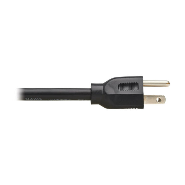 d179f29abcb49f2c08f299968f0d2981-1 Tripp Lite series Power Cord, NEMA 5-15P to C15 - Heavy-Duty, 15A, 125V, 14 AWG, 8 ft. (2.43 m), Black