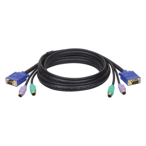d1923004bcc4badf0202724fbd0ddeaf Tripp Lite series PS/2 (3-in-1) Cable Kit for KVM Switch B007-008, 10 ft. (3.05 m)