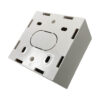 Tripp Lite series Single-Gang Surface Mounting Box, UK Style, 86 x 86 x 47 mm, White, TAA