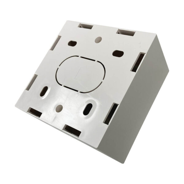 Tripp Lite series Single-Gang Surface Mounting Box, UK Style, 86 x 86 x 47 mm, White, TAA