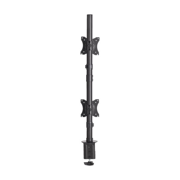 Tripp Lite series Dual Vertical Flat-Screen Desk Stand/Clamp Mount, 15 in. to 27 in. Flat-Screen Displays