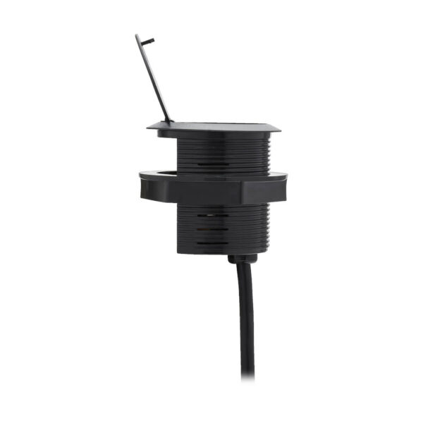 d19d754e4de2f1988c9d1cffc43871ec Tripp Lite series Protect It! In-Desktop Power Grommet - NEMA 5-15P, 2x USB-A Charging, Surge Protection, 10 ft. Cord, Antimicrobial, Black