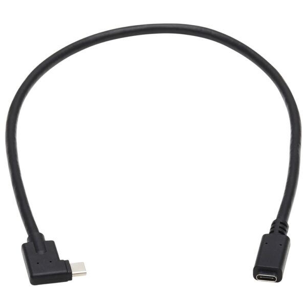 d1a314db85ed378b8a62a5bb986ff95b Tripp Lite series USB-C Extension Cable (M/F) - USB 3.2 Gen 2 (10Gbps), Thunderbolt 3 Compatible, Right-Angle Plug, 20 in. (0.5 m)