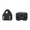 d1a3b4770c9f580f9b6d4b48ee9617b0-1 Tripp Lite series Power Cord, NEMA 5-15P to C15 - Heavy-Duty, 15A, 125V, 14 AWG, 8 ft. (2.43 m), Black