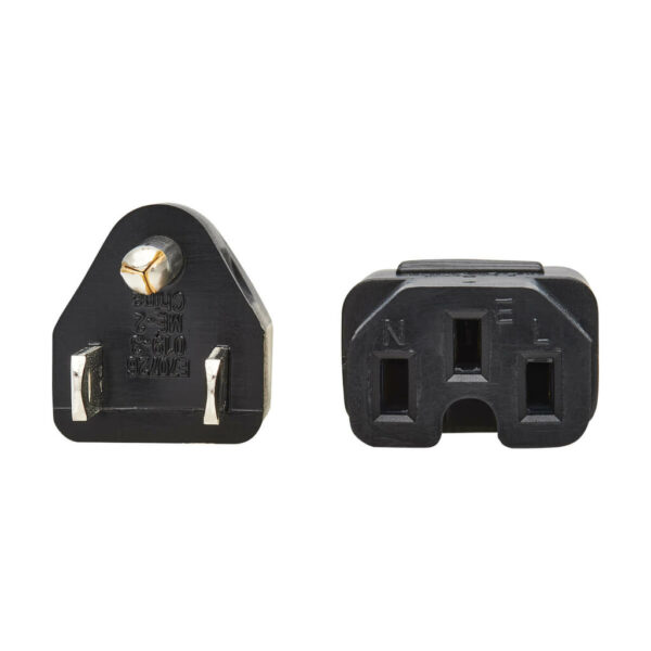 Tripp Lite series Power Cord, NEMA 5-15P to C15 - Heavy-Duty, 15A, 125V, 14 AWG, 4 ft. (1.22 m), Black