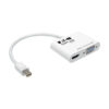 d1ace57c1692c9d6ff158a75ea2252bd Tripp Lite series Keyspan Mini DisplayPort to VGA/HDMI All-in-One Video Converter Adapter, 4K 30Hz HDMI, DP1.2, White, 6-in. (15.24 cm)