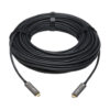 Tripp Lite series USB-C AOC Cable (M/M) - USB 3.2 Gen 2 (10 Gbps) Plenum-Rated Fiber Active Optical Cable - Data Only, Black, 20 m (66 ft.)