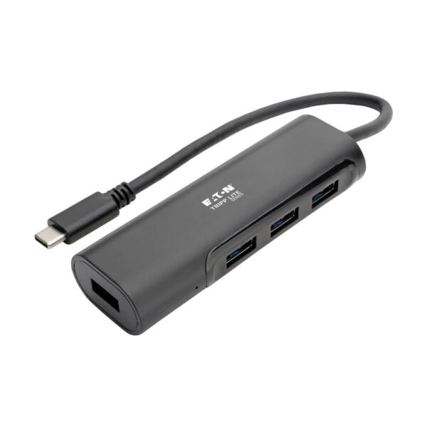 Tripp Lite series 4-Port USB-C Hub, USB 3.x (5Gbps), 4x USB-A Ports, Black