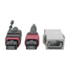 Tripp Lite series MTP/MPO Parallel Optics Base-8 Migration Fiber Adapter, Polarity C to B, 12 Fiber, 40GB/100GB, OM4 M/F, Magenta, 8 in.