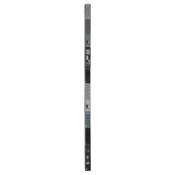 Tripp Lite series 14.5kW 200-240V 3PH Monitored PDU - LX Interface, Gigabit, 48 Outlets, IEC 309 60A Blue Input, LCD, 3 m Cord, 0U 1.8 m Height, TAA
