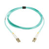 d1d603e9d84e348788b06a2d3ebeaa7a Tripp Lite series 10Gb/40Gb/100Gb Duplex Multimode 50/125 OM4 LSZH Fiber Patch Cable (LC/LC), Aqua, 3M (9.8 ft.), TAA