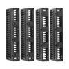 d1ded29bd4c42ff688f9c5b045997c96 Tripp Lite series High-Capacity Vertical Cable Manager - Deep Double Finger Duct with Cover, Double Sided, 6 in. Wide, Black, 7 ft. (2.2 m)