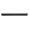 Tripp Lite series 24-Port 1U Rack-Mount Cat5e/6 Offset Feed-Through Patch Panel with Cable Management Bar, RJ45 Ethernet, TAA