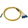 d207791bbd420a21dda6677edcfefb28 Tripp Lite series 400G Singlemode 9/125 OS2 Switchable Fiber Optic Cable (12F MTP/MPO-APC to 4x Duplex LC/UPC F/M), LSZH, Yellow, 3 m (9.8 ft.)