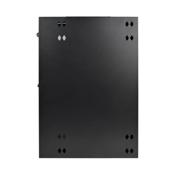 Tripp Lite series SmartRack 18U Low-Profile Switch-Depth Wall-Mount Half-Height Rack Enclosure, Clear Acrylic Window, Hinged Back