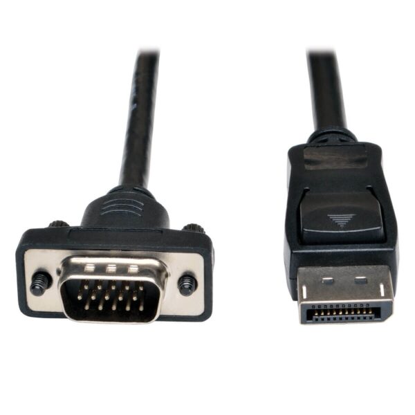 Tripp Lite series DisplayPort 1.2 to VGA Active Adapter Cable (DP with Latches to HD15 M/M), 6 ft. (1.8 m), TAA