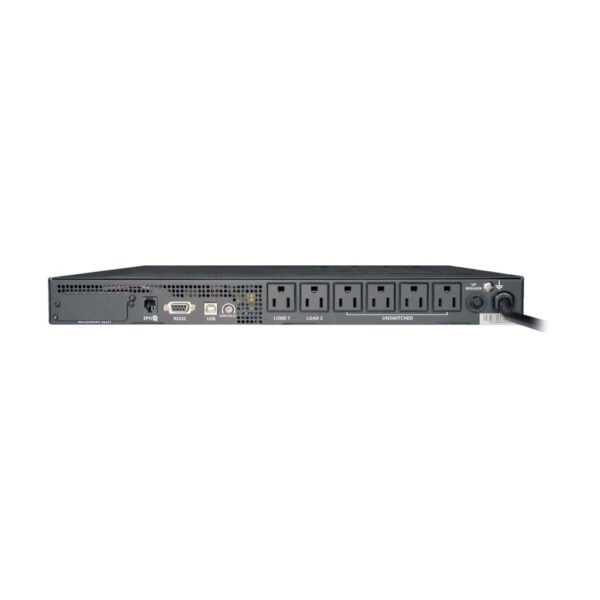 Tripp Lite series SmartPro 120V 1kVA 800W Line-Interactive Sine Wave UPS, Network Card Option, USB, DB9, 6 Outlets, 1U Rack/Vertical, TAA