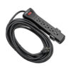 d271adad8ccaa897fffdbbb267c00b54 Tripp Lite series Protect It! 7-Outlet Surge Protector, 25 ft. Cord, 2160 Joules, Black Housing