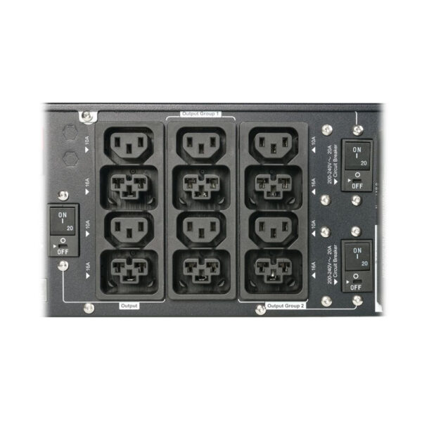Eaton 9PX G2 6kVA 5.4kW 208V Double-Conversion UPS - L6-30P or Hardwired Input, 6 C39 and 6 C13 Outlets, Network Card, 3U Rack/Tower - 9PX6KIECG2
