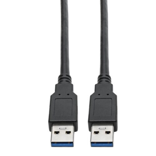 Tripp Lite series USB 3.0 SuperSpeed A to A Cable for USB 3.0 All-in-One Keystone/Panel Mount Couplers (M/M), Black, 6 ft. (1.8 m)