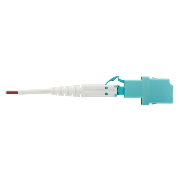 d29b9565b4cfeaeb03d4dafc149a0939 Tripp Lite series 400G Duplex Multimode 50/125 OM4 Fiber Optic Cable Adapter (CS-PC/LC-PC), M/F, Round LSZH Jacket, Magenta, 1 ft.